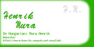 henrik mura business card